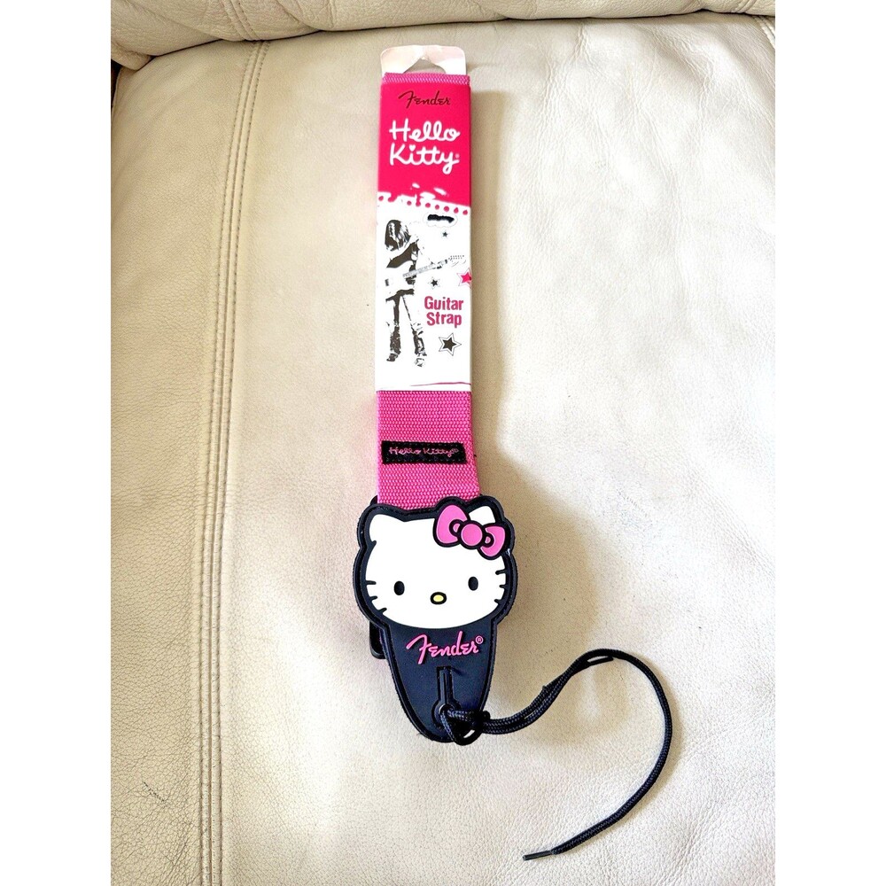 Fender Pink Sanrio Hello Kitty Guitar Strap (SIL-34079) Classic Original NWT